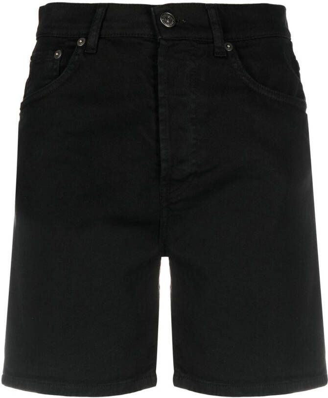 DONDUP High waist shorts Zwart