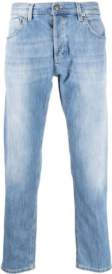 DONDUP Jeans met logoprint Blauw