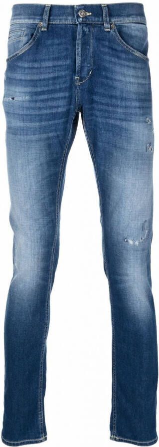 DONDUP Jeans met stonewashed-effect Blauw