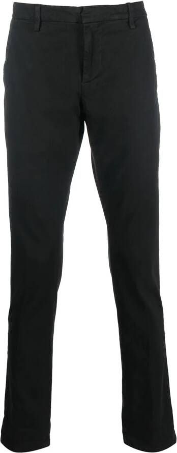 DONDUP Katoenen chino Zwart