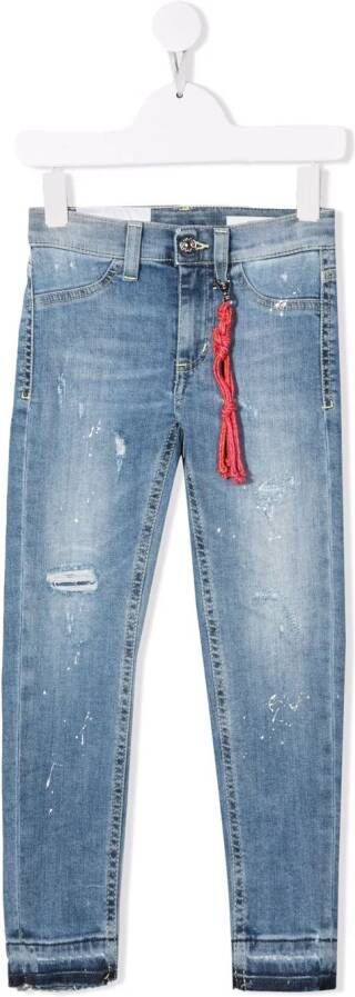 DONDUP KIDS Jeans met geknoopt detail Blauw