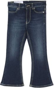 DONDUP KIDS logo-patch bootcut jeans Blauw