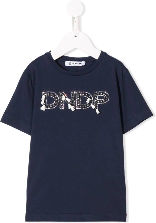 DONDUP KIDS T-shirt verfraaid met logo Blauw