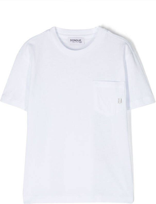 DONDUP KIDS T-shit met logopatch Wit
