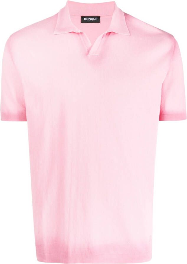 DONDUP Poloshirt met geborduurd logo Roze