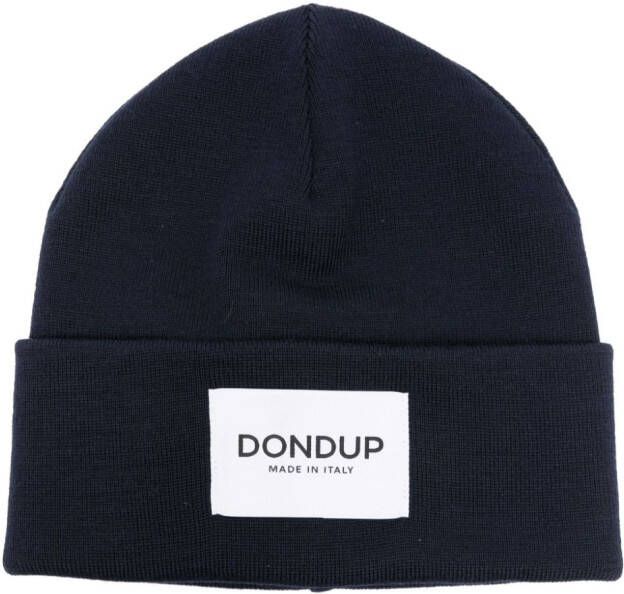 DONDUP Muts met logopatch Blauw