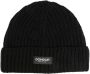 DONDUP Muts met logopatch Zwart - Thumbnail 1