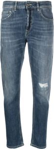 DONDUP ripped-detail cropped jeans Blauw