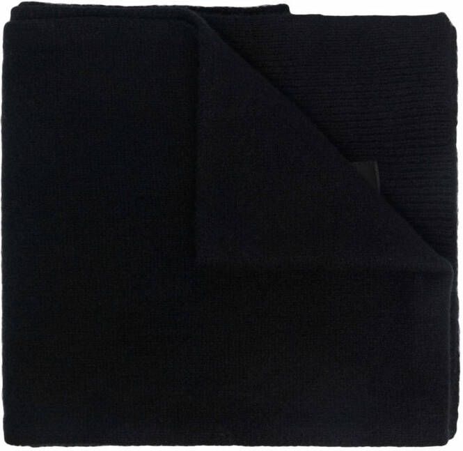 DONDUP Sjaal met logopatch Zwart