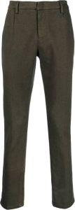 DONDUP straight-leg cropped trousers Groen