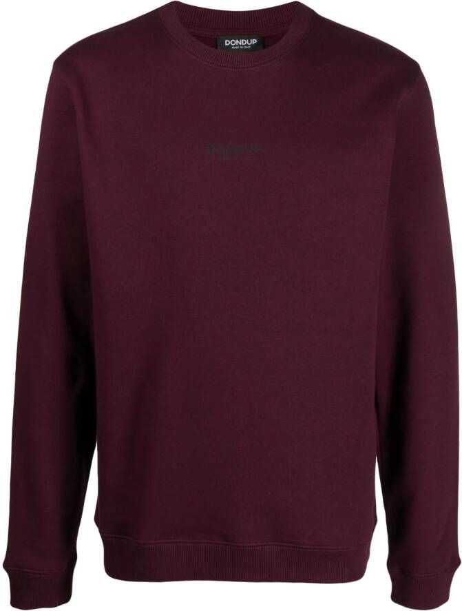 DONDUP Sweater met logoprint Rood