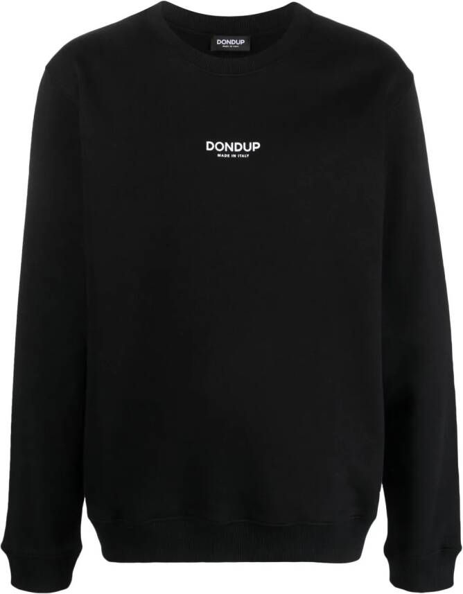 DONDUP Sweater met logoprint Zwart