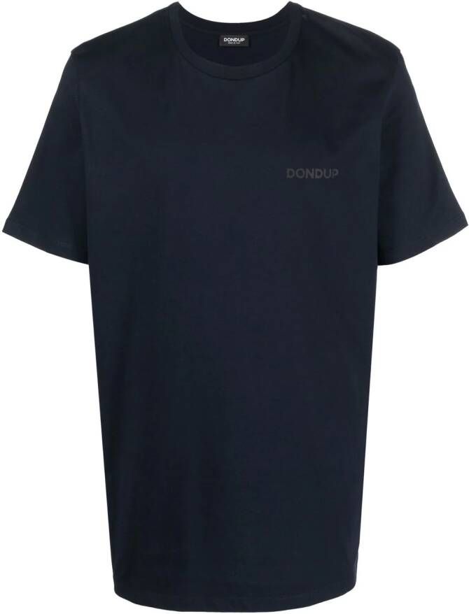 DONDUP T-shirt met logoprint Blauw