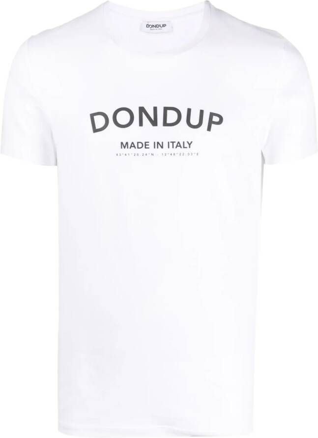 DONDUP T-shirt met logoprint Wit
