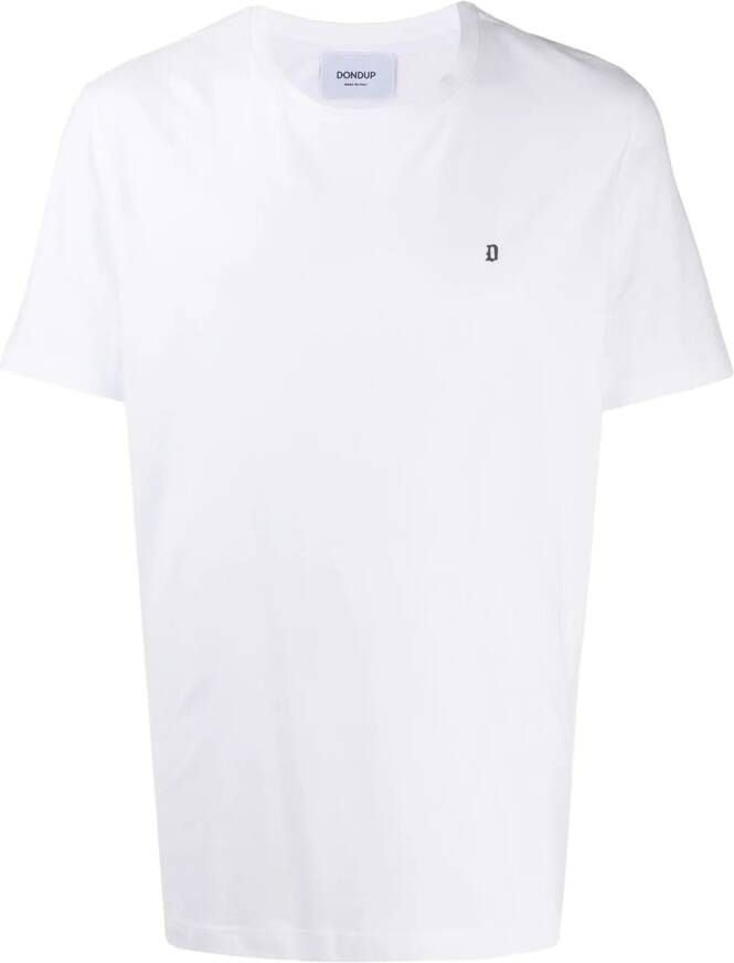 DONDUP T-shirt met geborduurd logo Wit