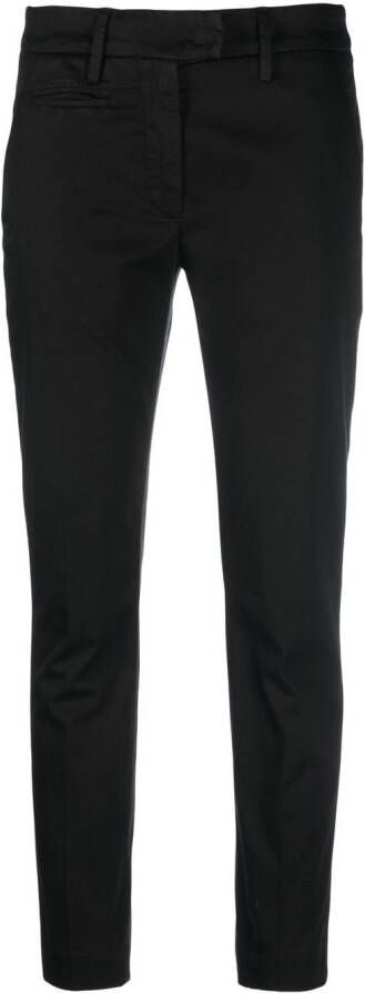 DONDUP Broek met toelopende pijpen Zwart