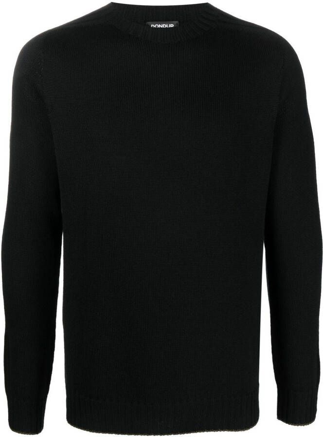 DONDUP Trui met geribbeld detail Zwart