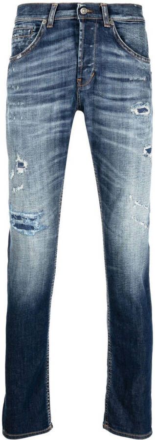 DONDUP Slim-fit jeans Blauw
