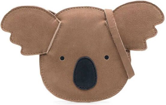 Donsje Koala leren tas Beige