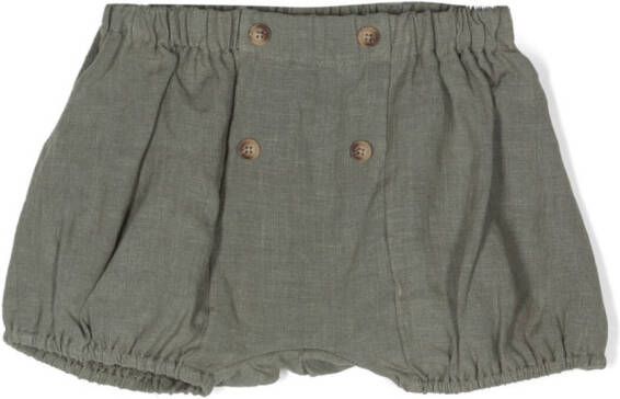 Donsje Shorts met logopatch Groen