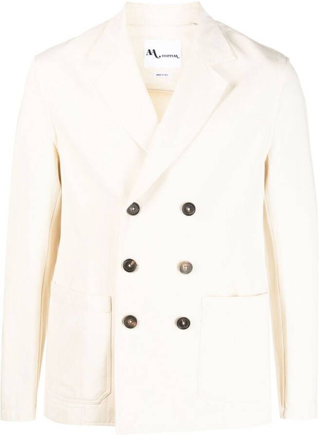 Doppiaa Blazer met dubbele rij knopen Beige