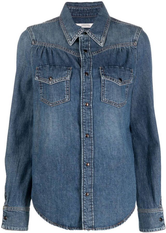 Dorothee Schumacher Blouse met opgestikte zak Blauw