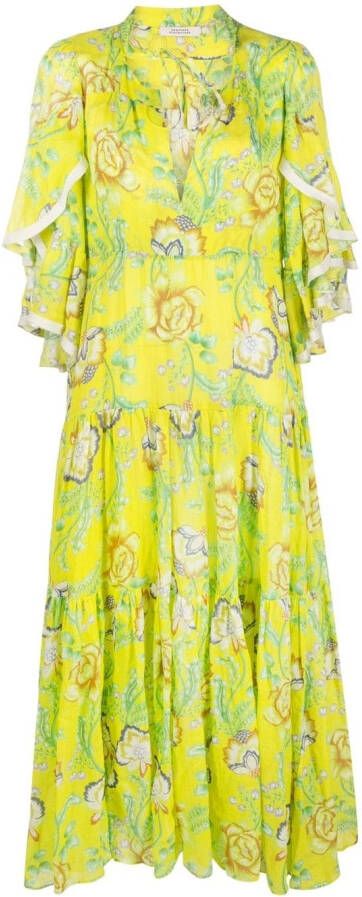 Dorothee Schumacher Maxi-jurk met bloemenprint Geel