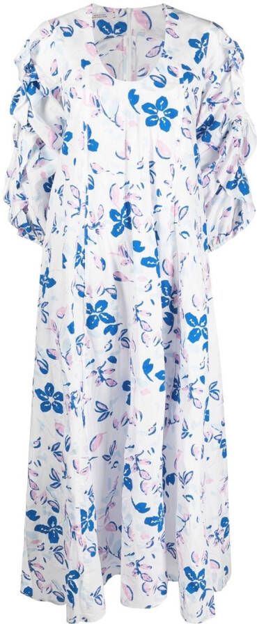 Dorothee Schumacher Maxi-jurk met bloemenprint Wit