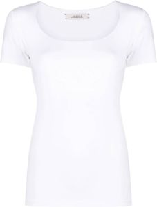 Dorothee Schumacher T-shirt met diepe ronde hals Wit