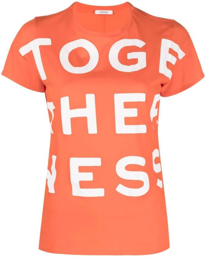 Dorothee Schumacher T-shirt met print Oranje