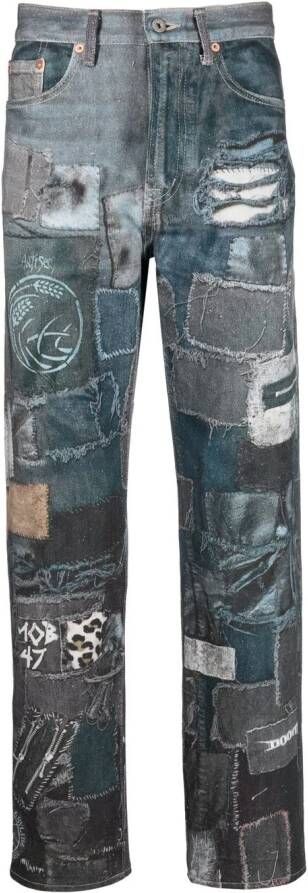 Doublet Jeans met patch Blauw