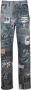 Doublet Jeans met patch Blauw - Thumbnail 1
