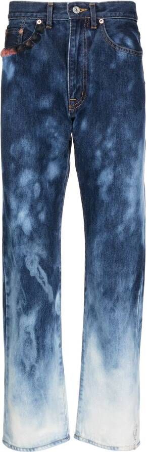 Doublet Jeans met vervaagd-effect Blauw