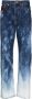 Doublet Jeans met vervaagd-effect Blauw - Thumbnail 1