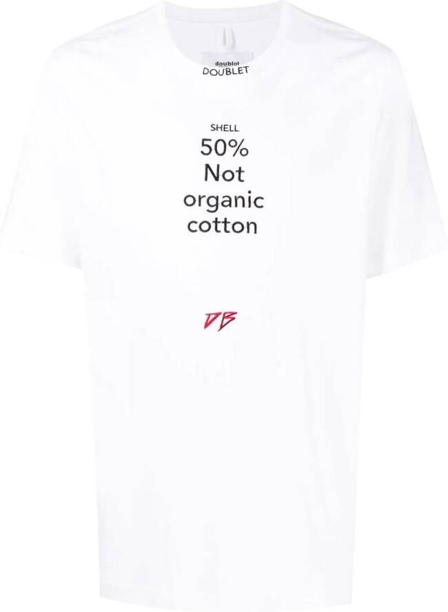 Doublet T-shirt met logoprint Wit