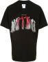 Doublet T-shirt met borduurwerk Zwart - Thumbnail 1