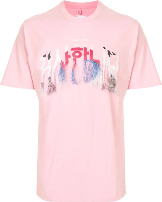 Doublet T-shirt met franje Roze