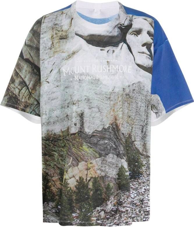 Doublet T-shirt met print Grijs