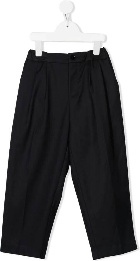 Douuod Kids Broek met geplooid detail Blauw
