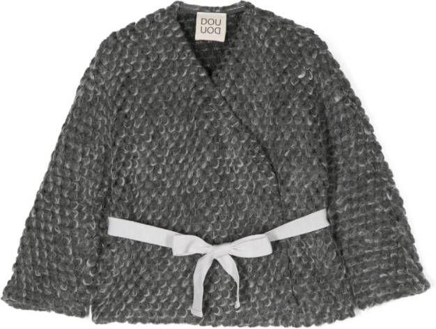 Douuod Kids Vest met ceintuur Grijs