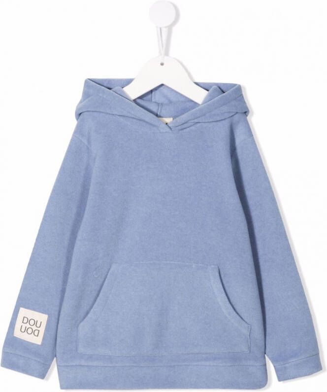 Douuod Kids Hoodie met logopatch Blauw