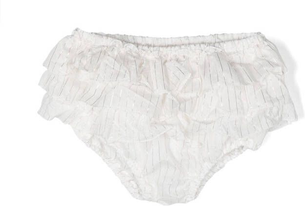 Douuod Kids Shorts met metallic detail Wit