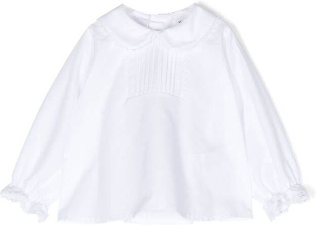 Douuod Kids Shirt met Peter Pan kraag Wit