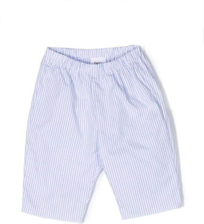 Douuod Kids Shorts met krijtstreep Wit