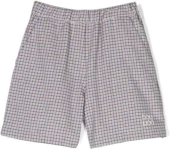 Douuod Kids Shorts met logoprint Wit