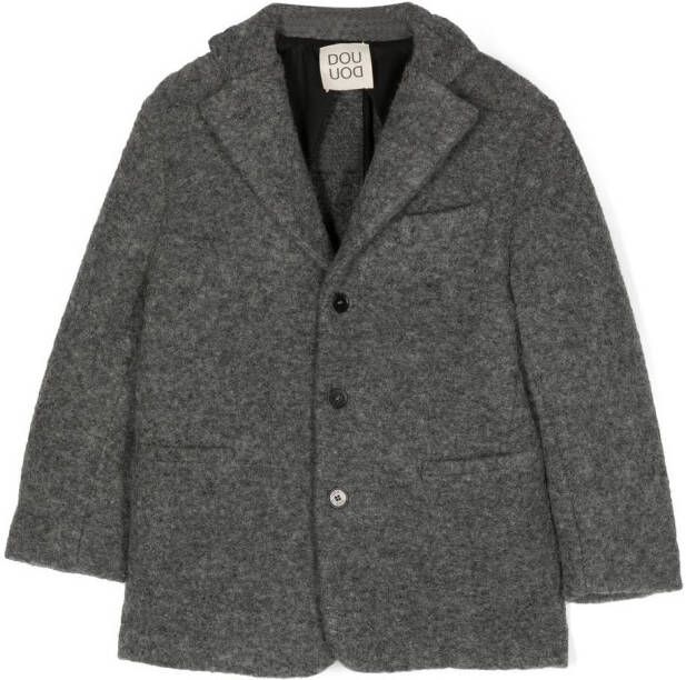 Douuod Kids Blazer met enkele rij knopen Grijs