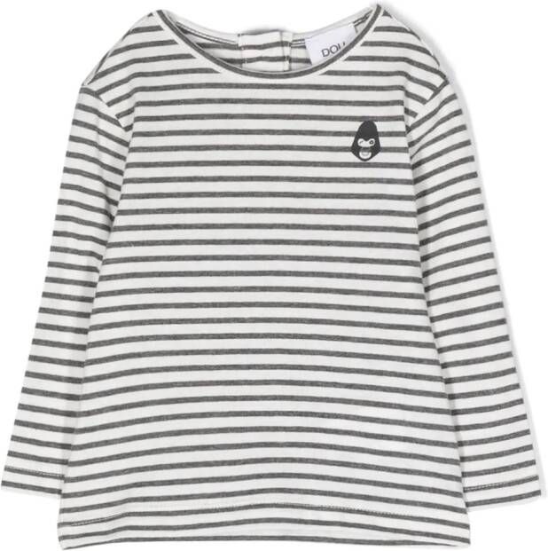 Douuod Kids Gestreept T-shirt Wit