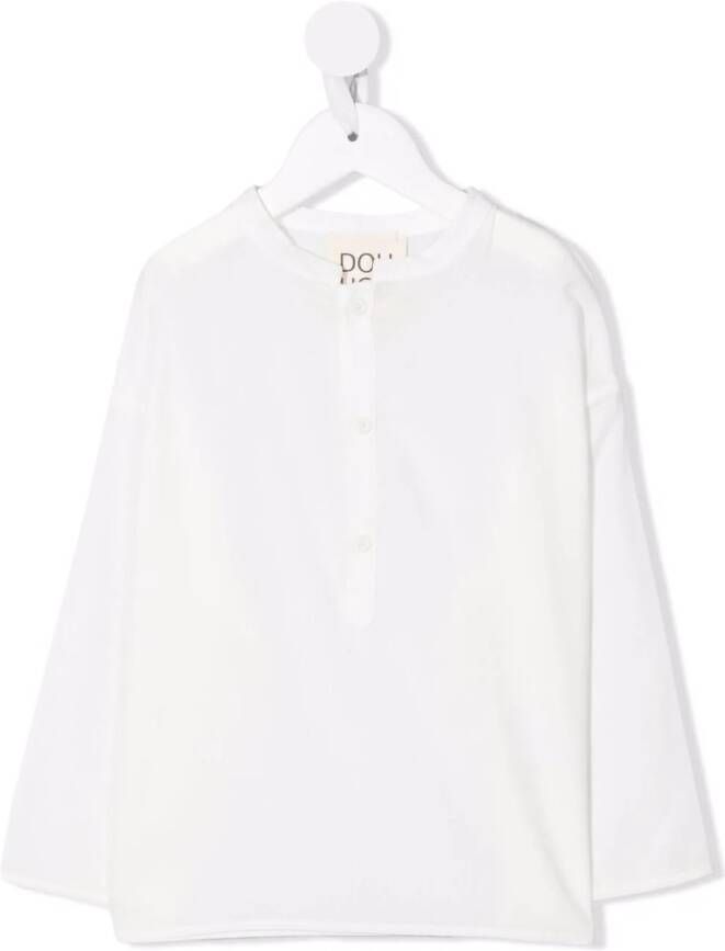 Douuod Kids T-shirt met knopen Wit