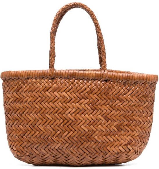DRAGON DIFFUSION Flat Gora kleine shopper Bruin