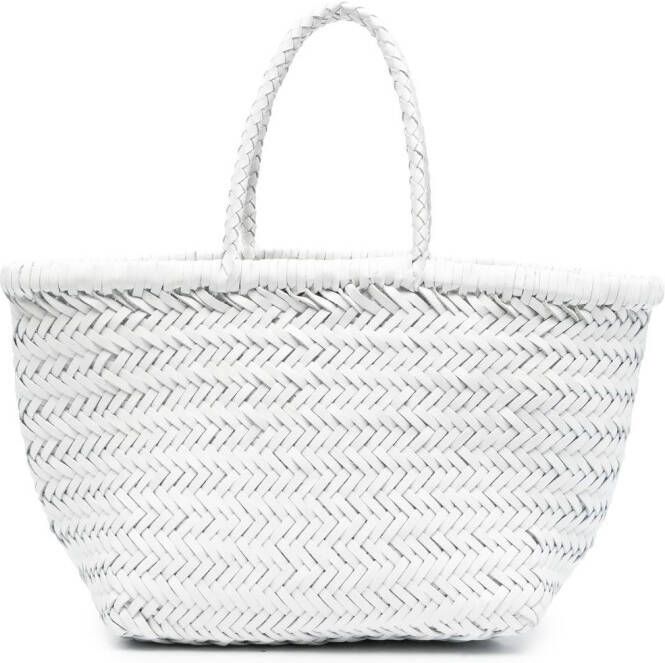 DRAGON DIFFUSION Geweven shopper Wit